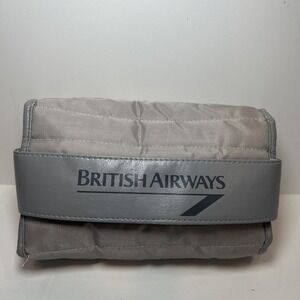 Vintage British Airways bathroom amenity toilet wash‎ bag classic with amenities